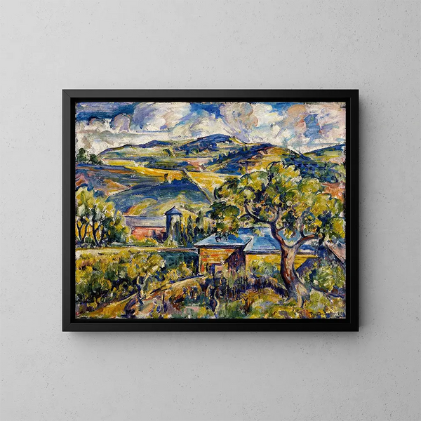 Paisaje del Maine - Preston Dickinson — cuadro enmarcado en la pared