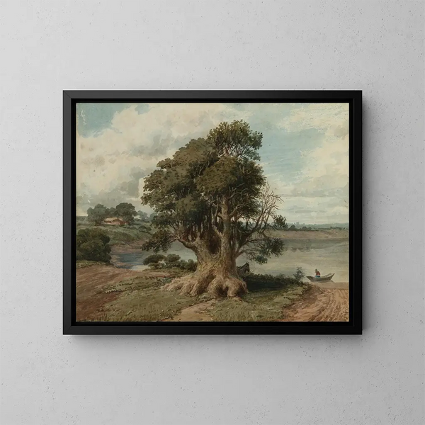 Paisaje de la costa San Isidro - Prilidiano Pueyrredón — cuadro enmarcado en la pared