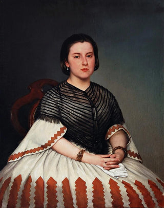 Prilidiano Pueyrredn - Portrait Of A Young Woman.webp