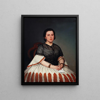 Prilidiano Pueyrredn - Portrait Of A Young Woman.webp