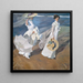 Paseo junto al mar - Joaquín Sorolla — cuadro enmarcado en la pared