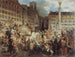 El duque de Orleans yendo al ayuntamiento atraviesa la plaza del Châtelet el 31 de julio de 1830 - Prosper Lafaye — vista de la obra
