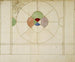 Proyecto de panel de vitral decorativo abstracto - Prosper Lafaye — vista de la obra