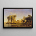 Beni Suef on the Nile - Prosper Marilhat — framed artwork on a wall