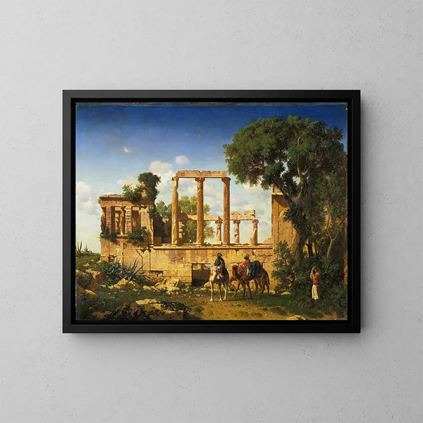 L'Érechthéion, Atenas - Prosper Marilhat — cuadro enmarcado en la pared