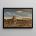 South View of the Necropolis in Cairo with the Citadel in the Background - Prosper Marilhat — framed artwork on a wall