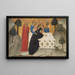 the Virgin fainting and the three Marys at the tomb of Christ - Puccio di Simone — framed artwork on a wall