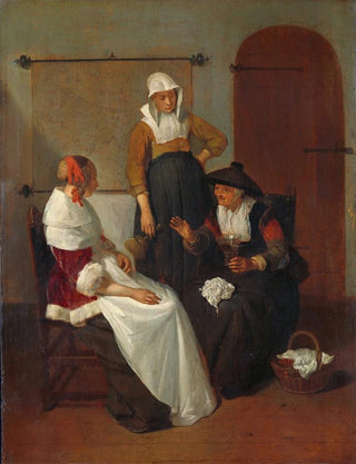 Quirijn Van Brekelenkam - A Confidential Chat.webp