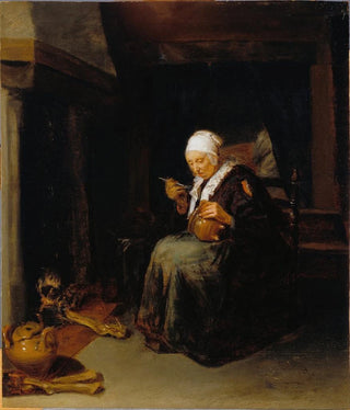 Quirijn Van Brekelenkam - Old Woman Eating.webp