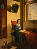 Dama estudiando la Biblia - R. Gontard — vista de la obra