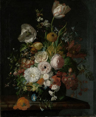 Rachel Ruysch - Still Life with Flowers in a Glass Vase.webp