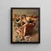 Saint Matthieu et les anges - Rafał Hadziewicz — framed artwork on a wall