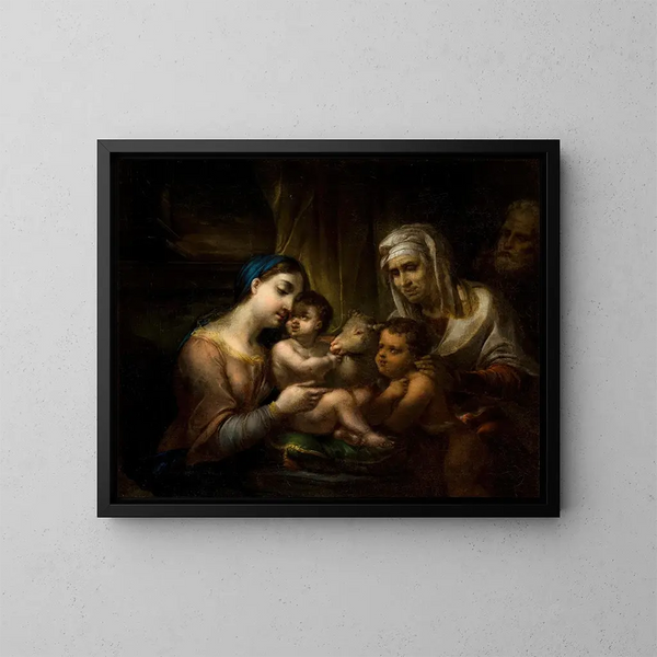 La Santa Familia - Rafał Hadziewicz — cuadro enmarcado en la pared