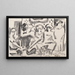 Figures - Rafael Barradas — cuadro enmarcado en la pared
