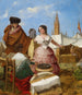 hacer la corte a un puesto de pastelería en forma de anillo en la Feria de Sevilla - Rafael Benjumea — vista de la obra