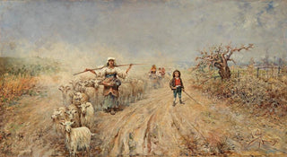 Rafael Senet y Perez - Heimkehr der Herde.webp