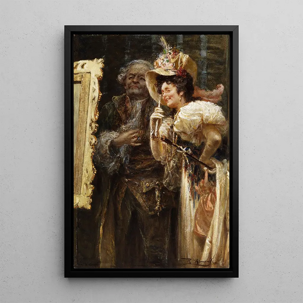 en el taller del artista - Raffaello Armenise — cuadro enmarcado en la pared