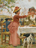 Fiestas en el campo - Raffaello Sorbi — vista de la obra