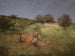 Niños alrededor de la fogata - Raimund Ritter von Wichera — vista de la obra