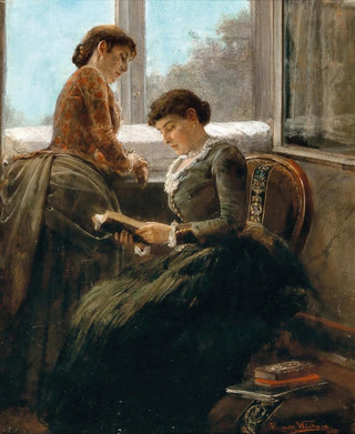 Raimund Ritter von Wichera - Reading by the Window.webp