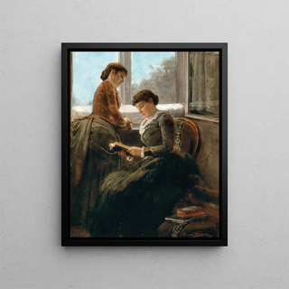Raimund Ritter von Wichera - Reading by the Window.webp