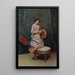 Aline tenant un chapeau - Raimundo de Madrazo y Garreta — framed artwork on a wall