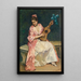 Aline con guitarra - Raimundo de Madrazo y Garreta — cuadro enmarcado en la pared