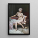 After the bath, nude woman - Raimundo de Madrazo y Garreta — framed artwork on a wall