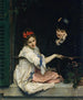 Niñas en la ventana - Raimundo de Madrazo y Garreta — vista de la obra