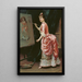 Modelo haciendo tonterías - Raimundo de Madrazo y Garreta — cuadro enmarcado en la pared