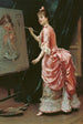 Modelo haciendo tonterías - Raimundo de Madrazo y Garreta — vista de la obra