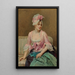 Retrato de Aline Mason - Raimundo de Madrazo y Garreta — cuadro enmarcado en la pared