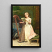 La repetición - Raimundo de Madrazo y Garreta — cuadro enmarcado en la pared