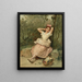Joven chica sentada al pie de un árbol - Raimundo de Madrazo y Garreta — cuadro enmarcado en la pared