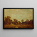 Campamento al Atardecer - Ralph Albert Blakelock — cuadro enmarcado en la pared
