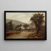 Landscape Painting of Hills - Ralph Albert Blakelock — framed artwork on a wall