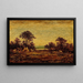 Campamento indio - Ralph Albert Blakelock — cuadro enmarcado en la pared