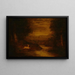 Hors des ombres grandissantes - Ralph Albert Blakelock — framed artwork on a wall