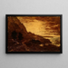 Sunset at Navarro Ridge, California Coast - Ralph Albert Blakelock — framed artwork on a wall