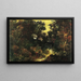 Forest Stream Painting - Ralph Albert Blakelock — framed artwork on a wall