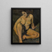 Nude Sitting Painting - Ramah — framed artwork on a wall