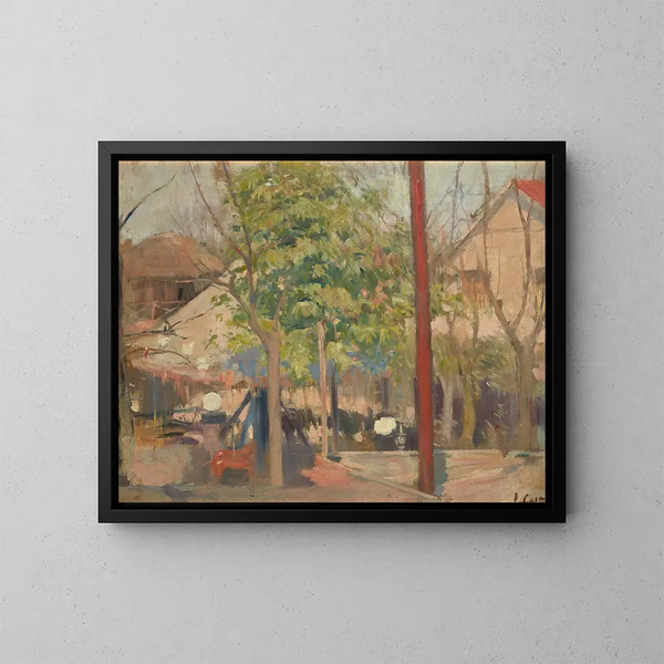 Moulin de la Galette - Ramon Casas — cuadro enmarcado en la pared