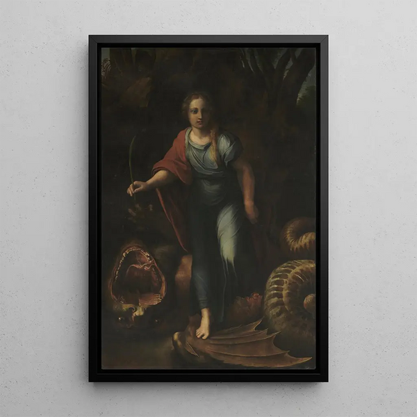 Santa Margarita - Rafael — cuadro enmarcado en la pared