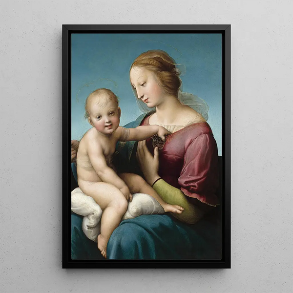 La Madona Niccolini-Cowper - Raphaël — cuadro enmarcado en la pared