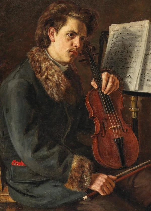 El Violinista - Raphael Rosenberger — cuadro enmarcado en la pared
