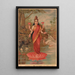 Lakshmi - Raja Ravi Varma — cuadro enmarcado en la pared