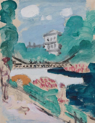 Raymond McIntyre - Bridge over river.webp