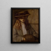 Mujer con manguito de piel - Raymond McIntyre — cuadro enmarcado en la pared