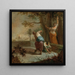 Recolección de manzanas - Januarius Zick — cuadro enmarcado en la pared