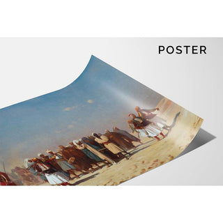 Recrues égyptiennes traversant le désert - Jean-Léon Gérôme | Reproduction Tableau Décoration murale affiche copie